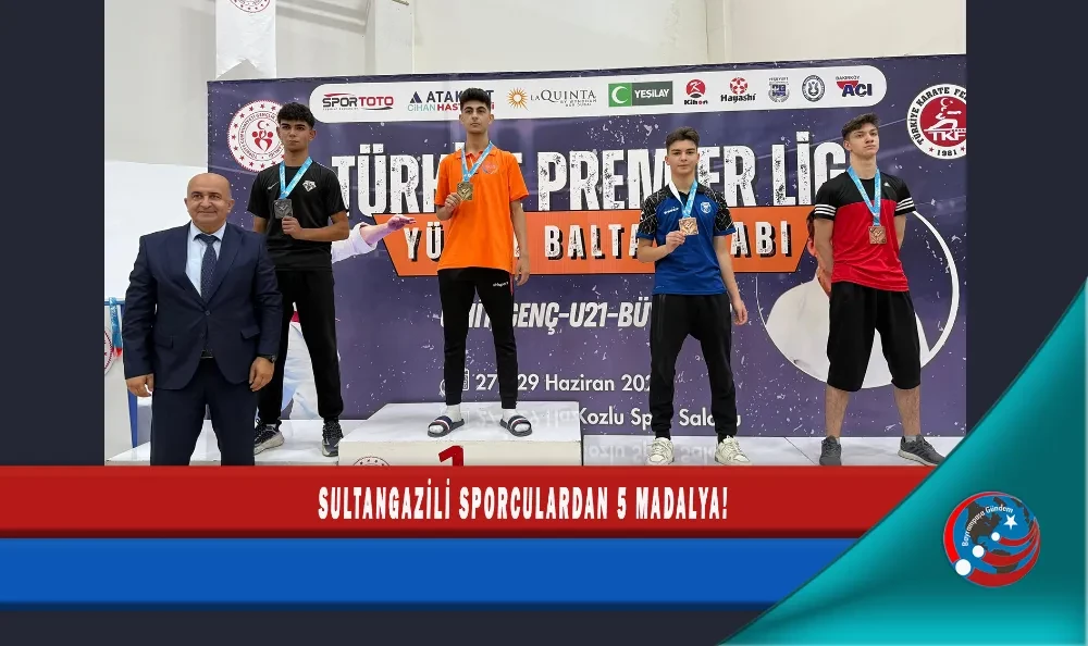 SULTANGAZİLİ SPORCULARDAN 5 MADALYA!